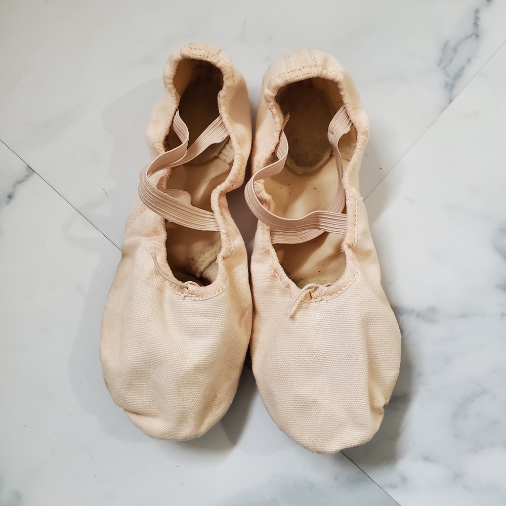 CAPEZIO Used Ballet Slippers Flats Size 8.5W Pink